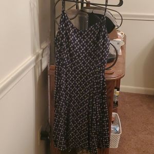 Old Navy Black & White Skater Dress